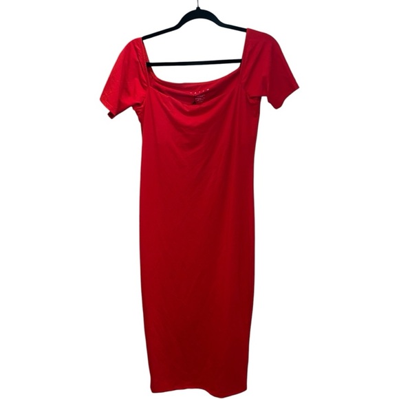 NWT Hatch The Body Cap Sleeve Dress in Rouge in Size Medium - Picture 3 of 3